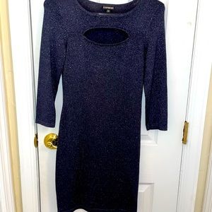 Navy sparkle dress